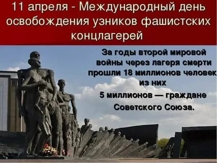 Международный день освобождения узников фашистских лагерей.