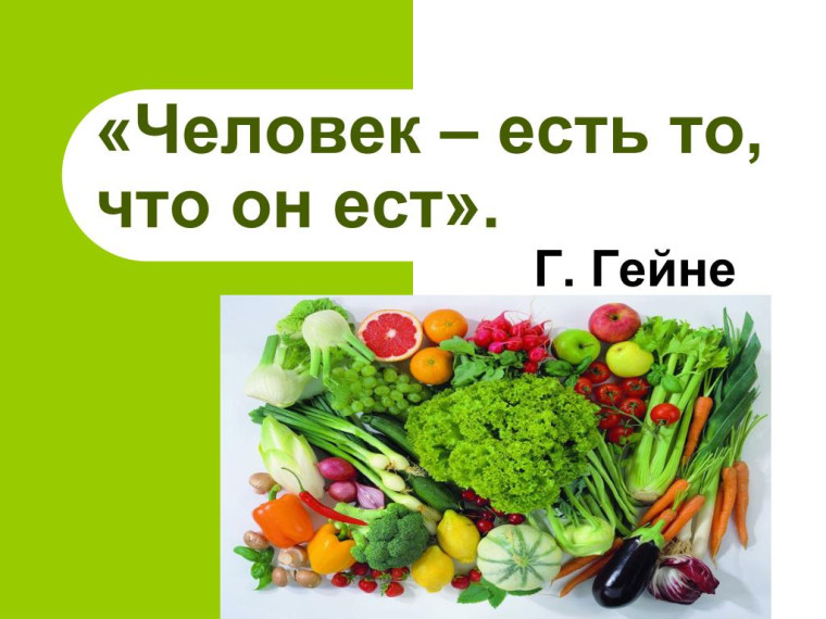 Классный час "Ты-то, что ты ешь".